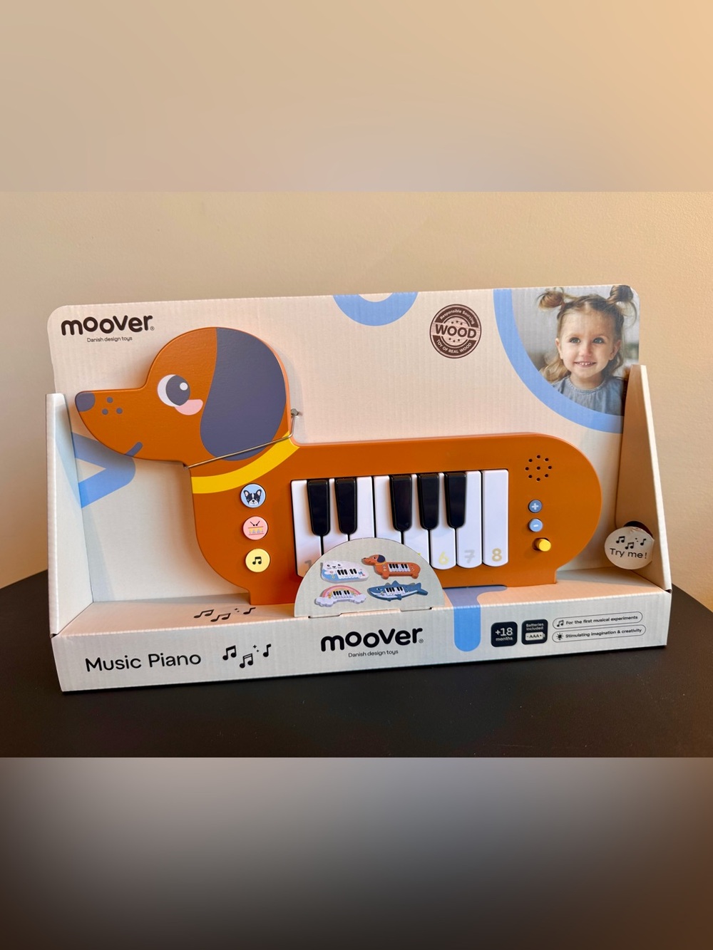 NWT Moover Brand Puppy Dog Learning Piano +18 Months
